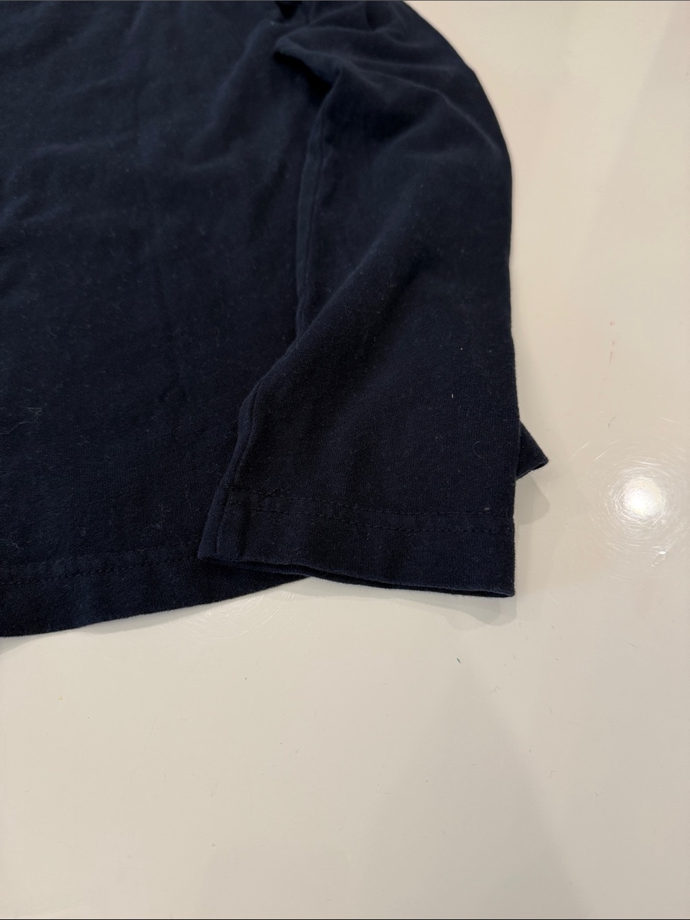 abercrombie kids Navy Long Sleeve Tee with Red Logo - Picture 7 of 13